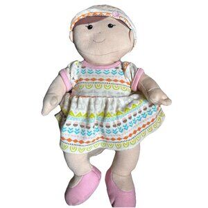 Apple Park Kids 12” Baby Girl Soft Cloth Plush Toy Doll 2017 RARE